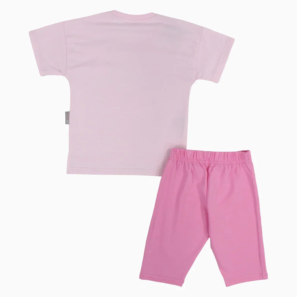 Girls Cotton Pajama Set – Unicorn Print