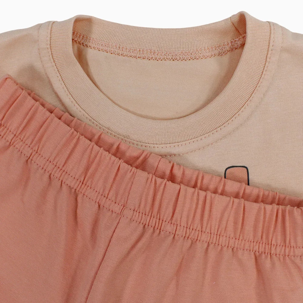 Girls Cotton Pajama Set – Unicorn Print