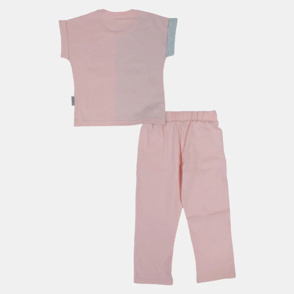 Girls Barbie Short-Sleeved Pajama Set – Cotton