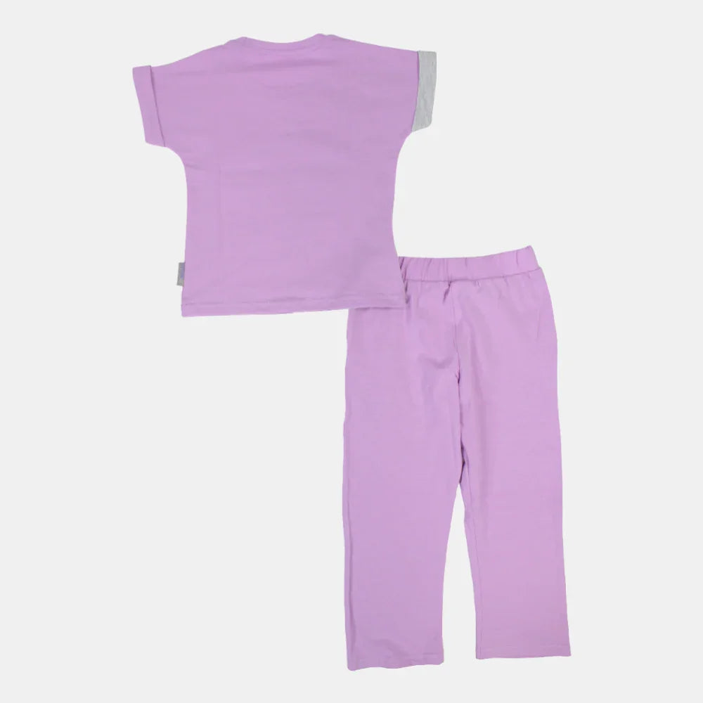 Girls Barbie Short-Sleeved Pajama Set – Cotton