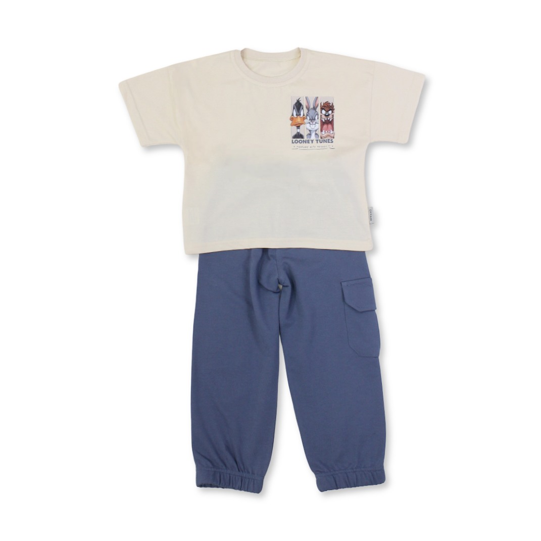 Boys Cotton Pajama with Looney Tunes Print - Clothing - Dream