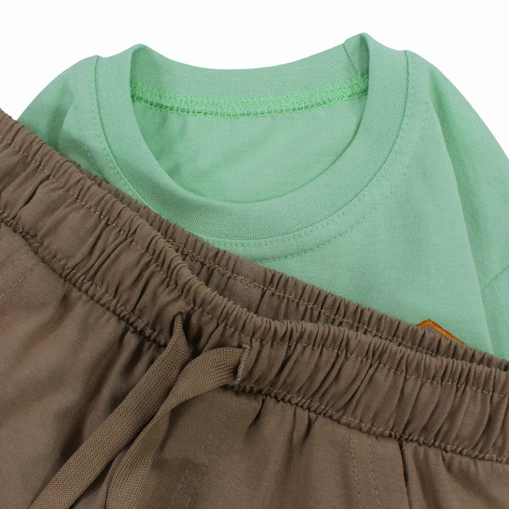 Boys Cotton Pajama Set - Camping Design