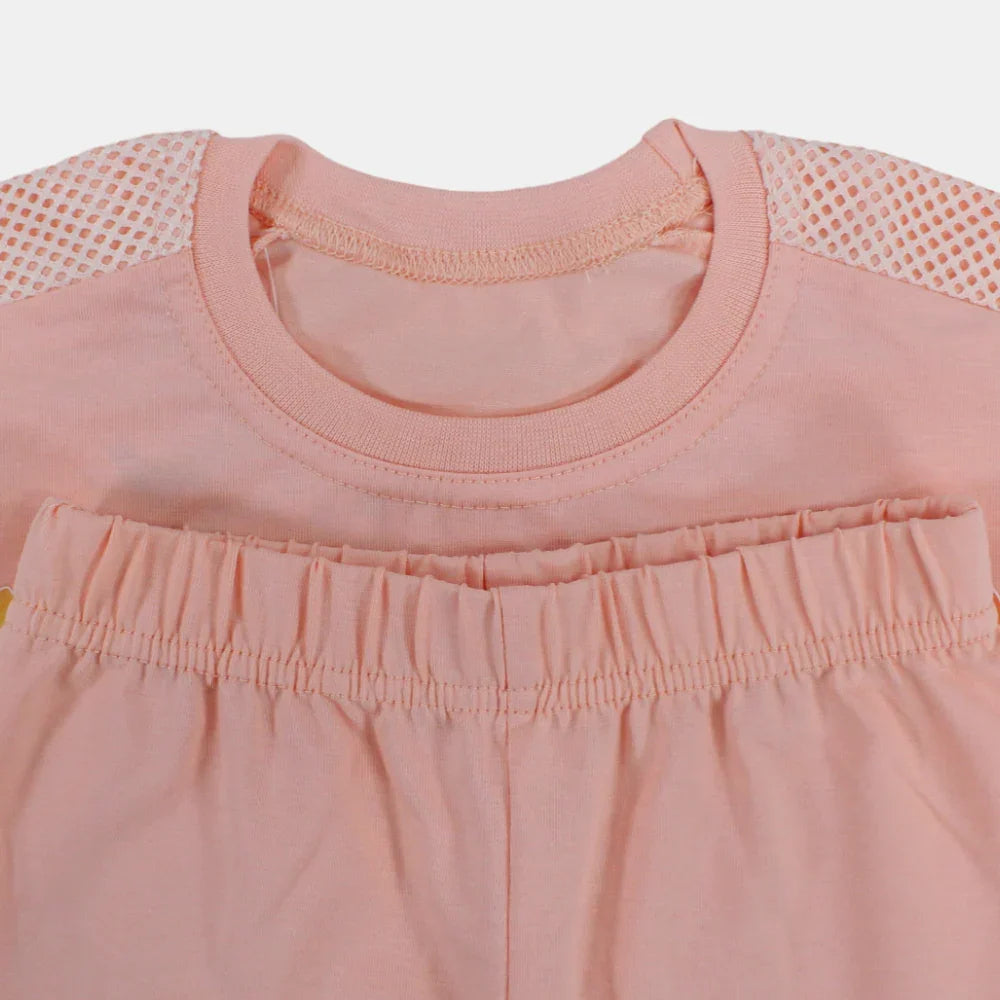 Girls Cotton Pajama Set – Bubbles Design