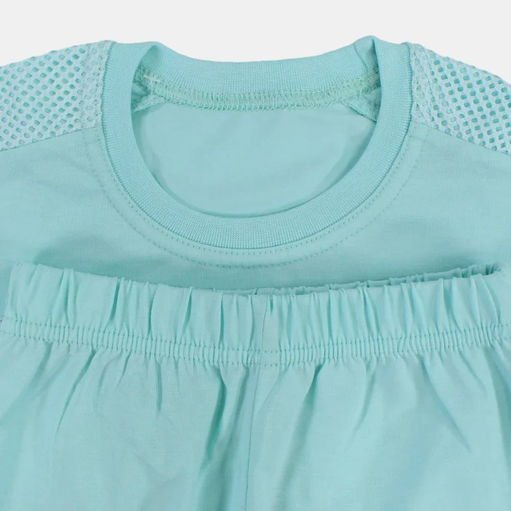 Girls Cotton Pajama Set – Bubbles Design