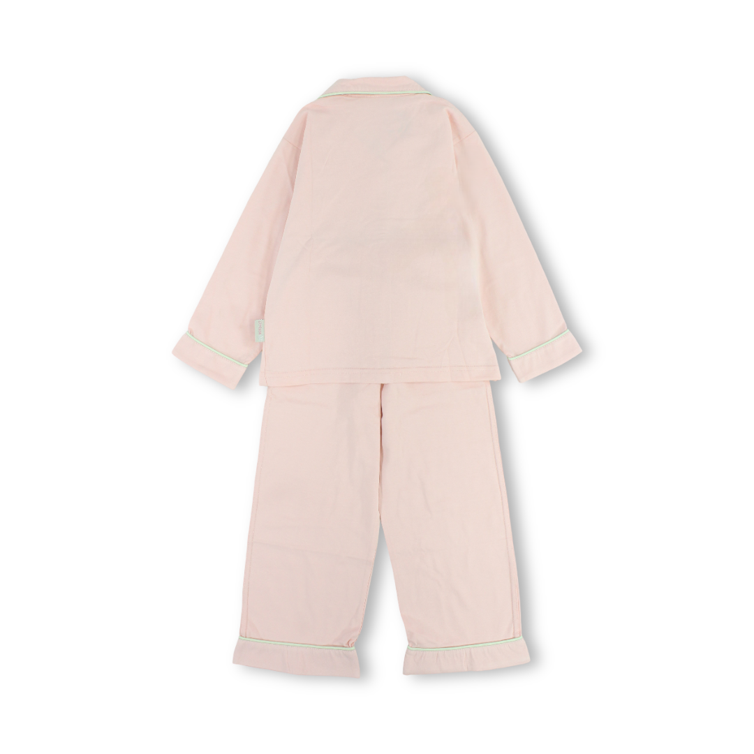 Girls Cotton Long-Sleeved Pajama – Beautiful Print