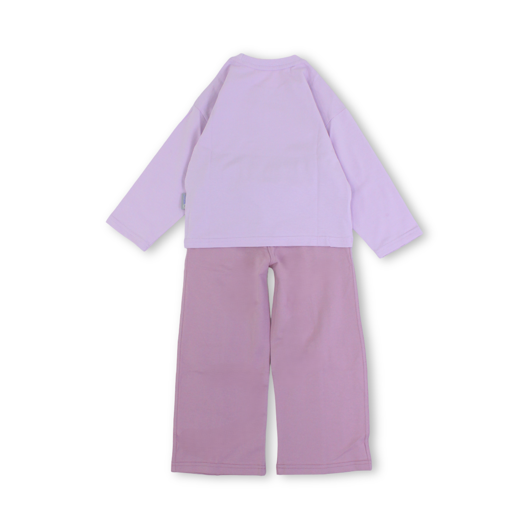 Girls Cotton Long-Sleeved Pajama – "You Can Do It" Print