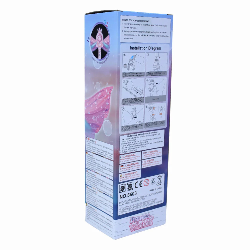 Bubble Wand - Magic Wand Bubble Machine (Pink)