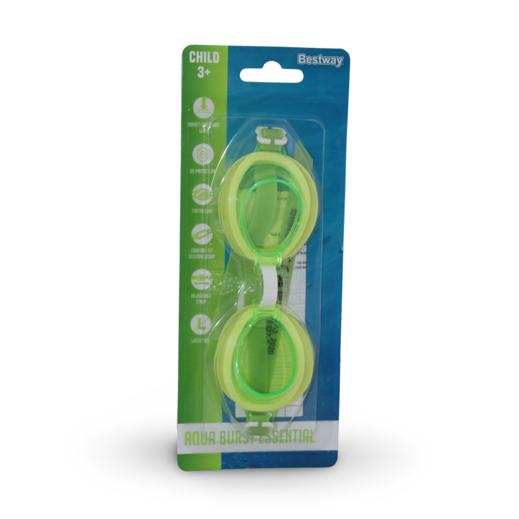 Bestway Aqua Burst Essential Swimming Goggles 3+ Child – Green - Summer