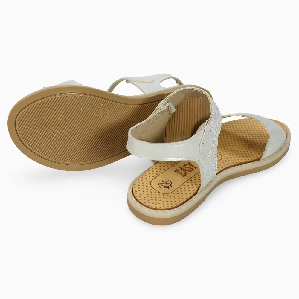 Girls Leather Sandals – Shiny