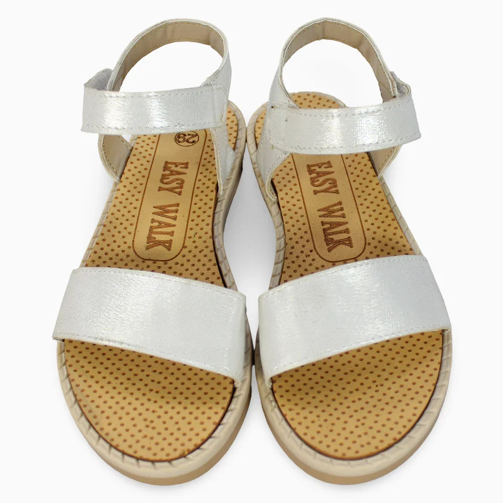 Girls Leather Sandals – Shiny