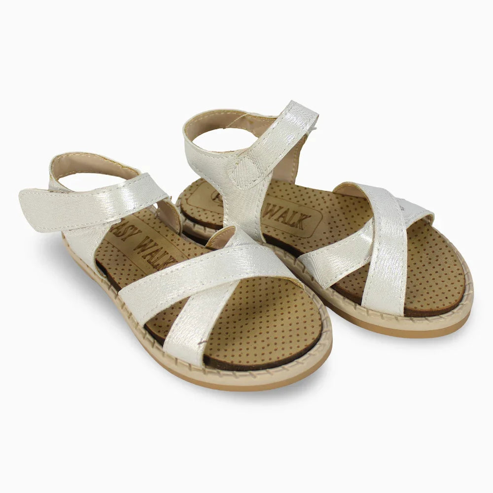 Baby Girls Leather Sandals - Clothing - Easy