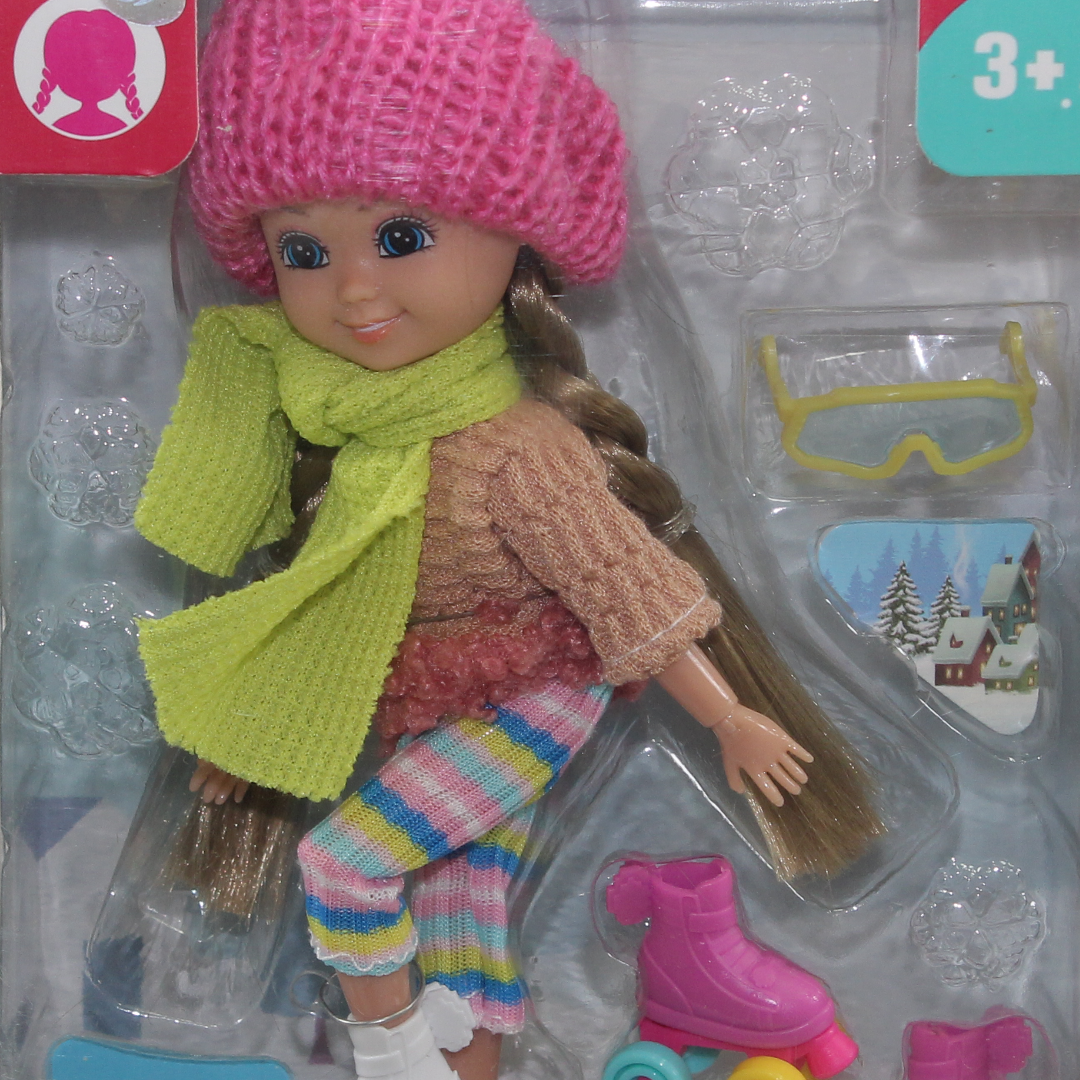 Nini Love Winter Ski Doll – Fuchsia Hat