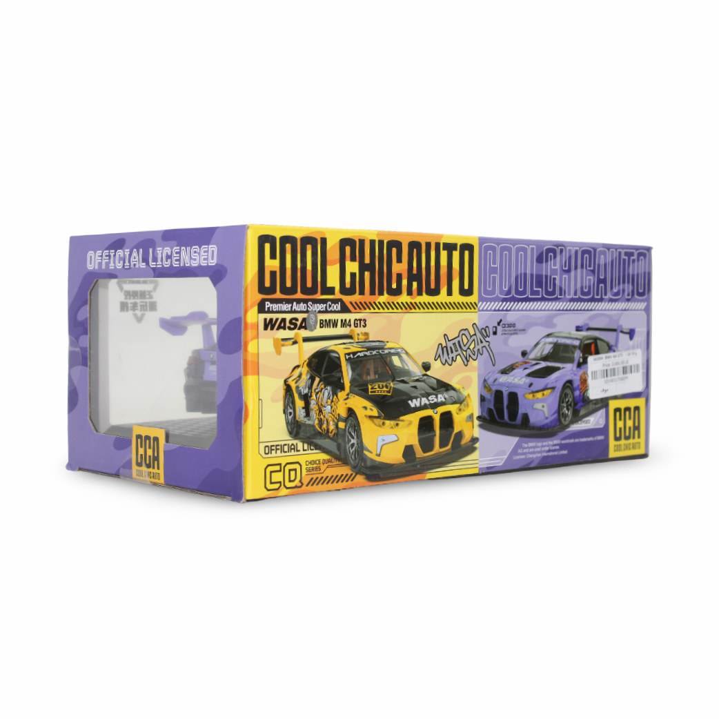 CCA (Cool Chic Auto) 1:24 scale BMW M4 GT3 Diecast Model Car – Purple
