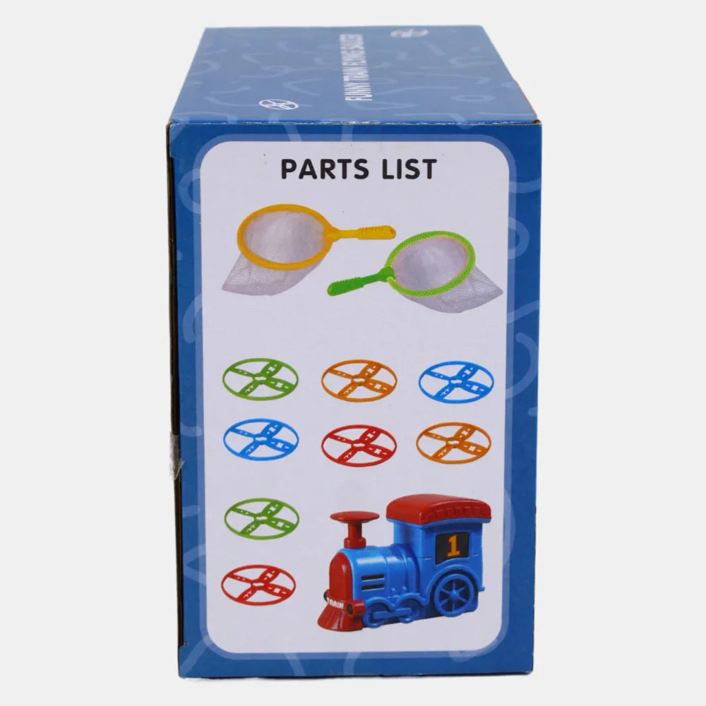 Train Flying Saucer – Fun Fly & Catch Game for Kids & Adults (Red )