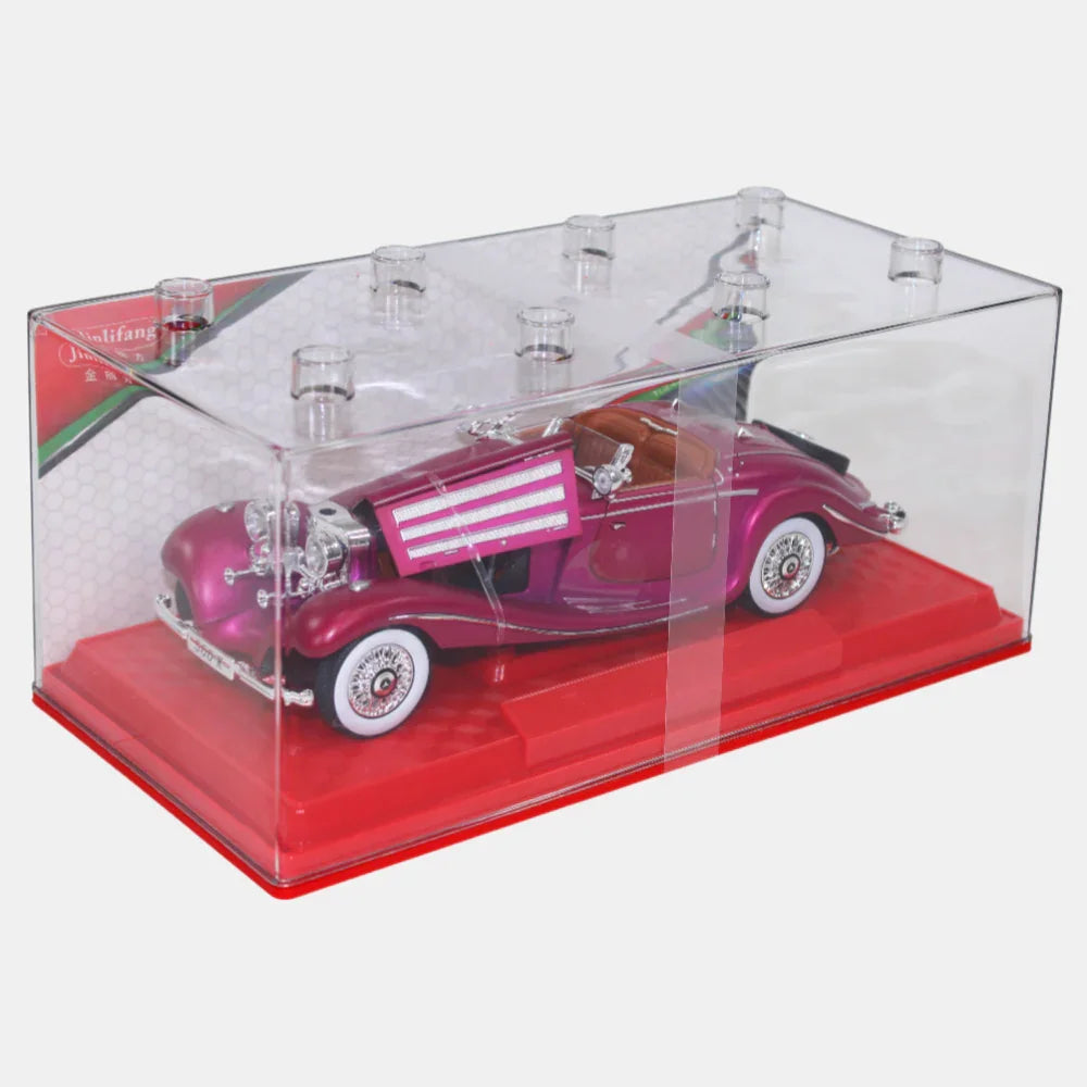 Die-Cast Classic Car – Fuchsia Mercedes