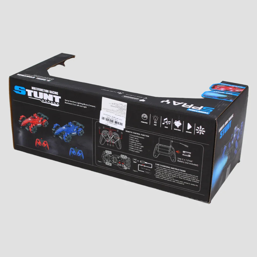 Remote Control Car with Lights & Spray (Blue)