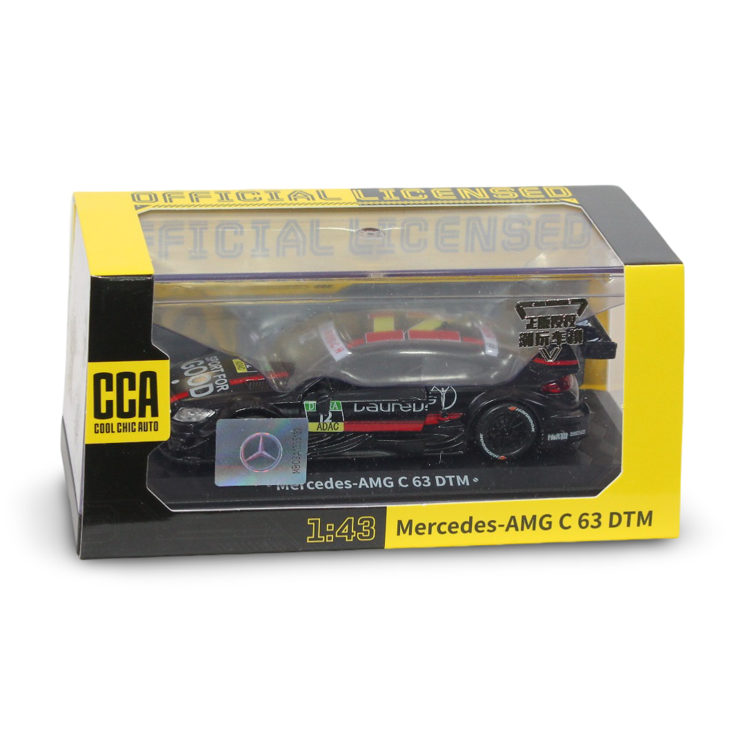 CCA 1:43 Scale Mercedes-AMG C 63 DTM Race Car – Black - Toys