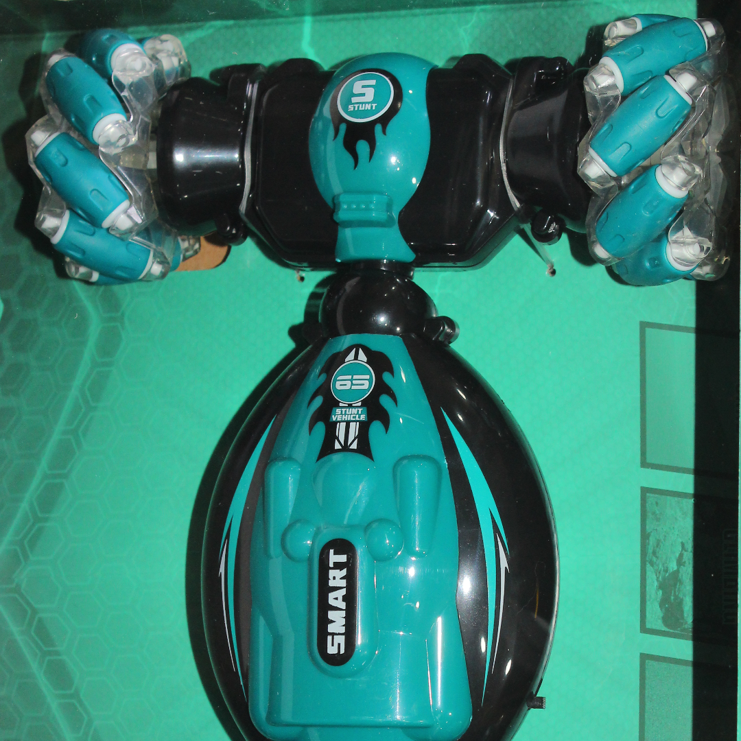 Gesture Sensing Extreme Rechargeable Stunt Car – Turquoise