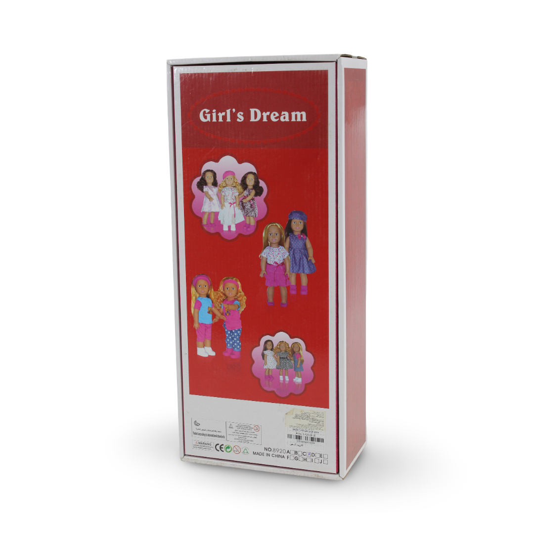 Girl's Dream Fashion Doll – White Checkered Outfit
