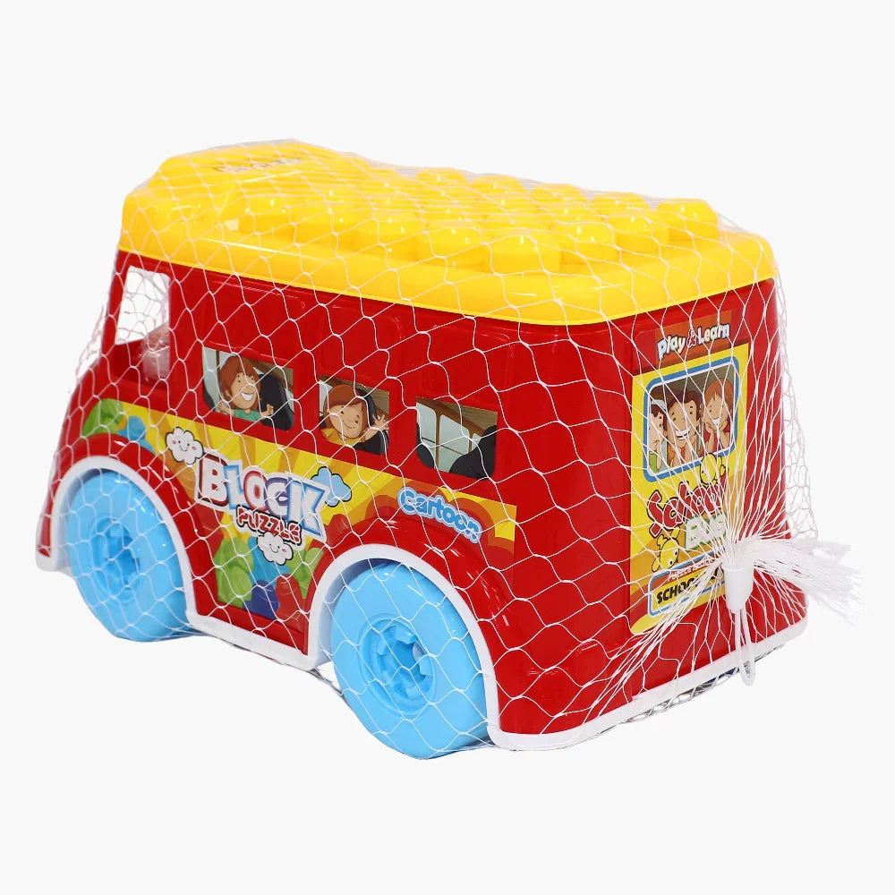 Building Blocks Bus - Red