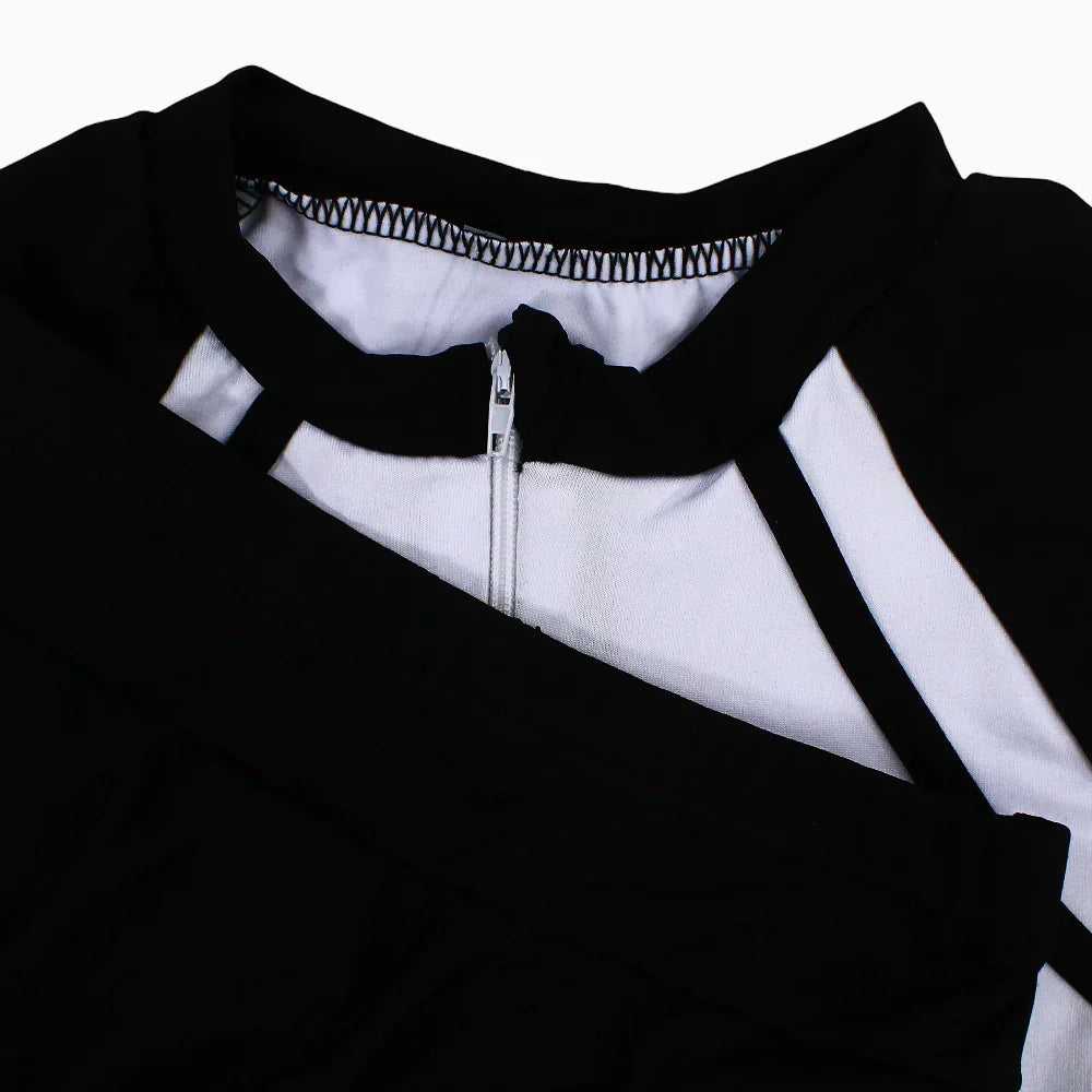 Girls 2-Piece Swimsuit – White/Black