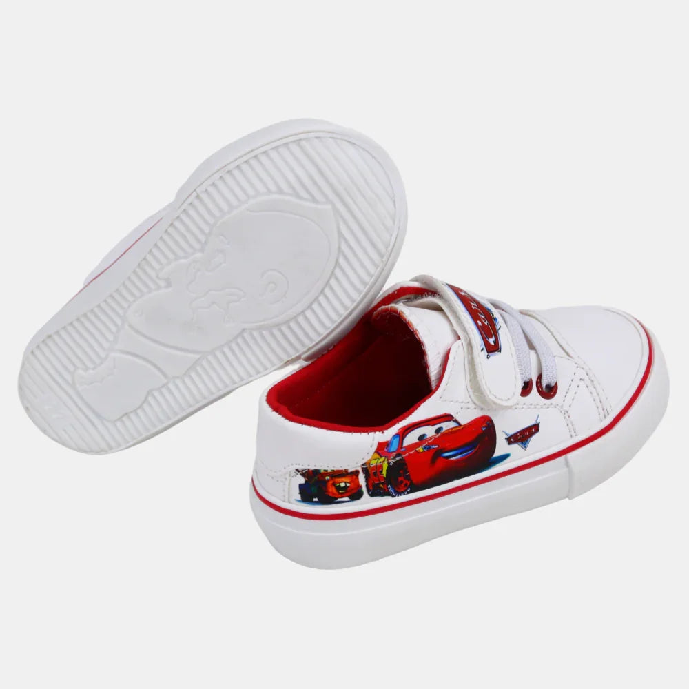 Boys Leather Sneakers – White