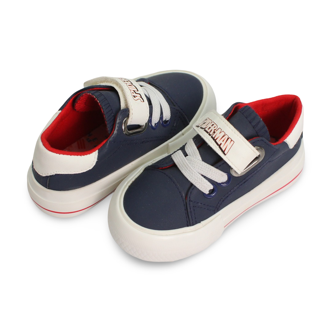 Baby Boys Leather Sneakers – Navy