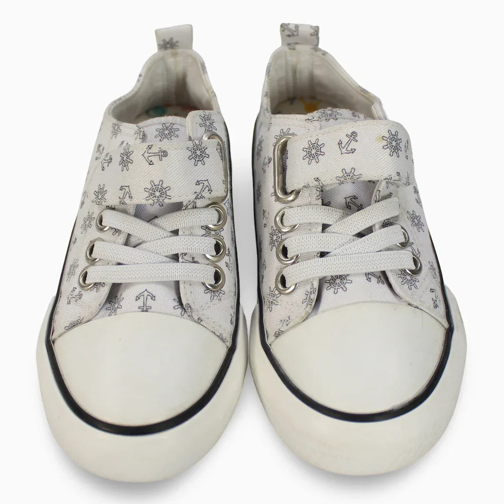 Boys Leather Sneakers – Anchors Details