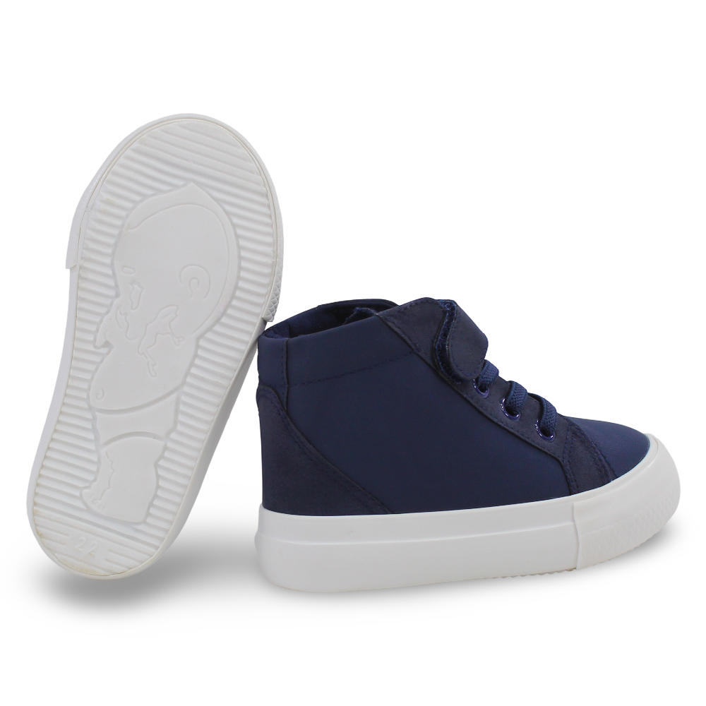 Unisex Leather Half Boots – Navy