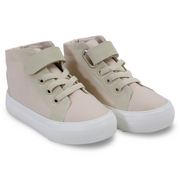 Unisex Leather Half Boots – Beige