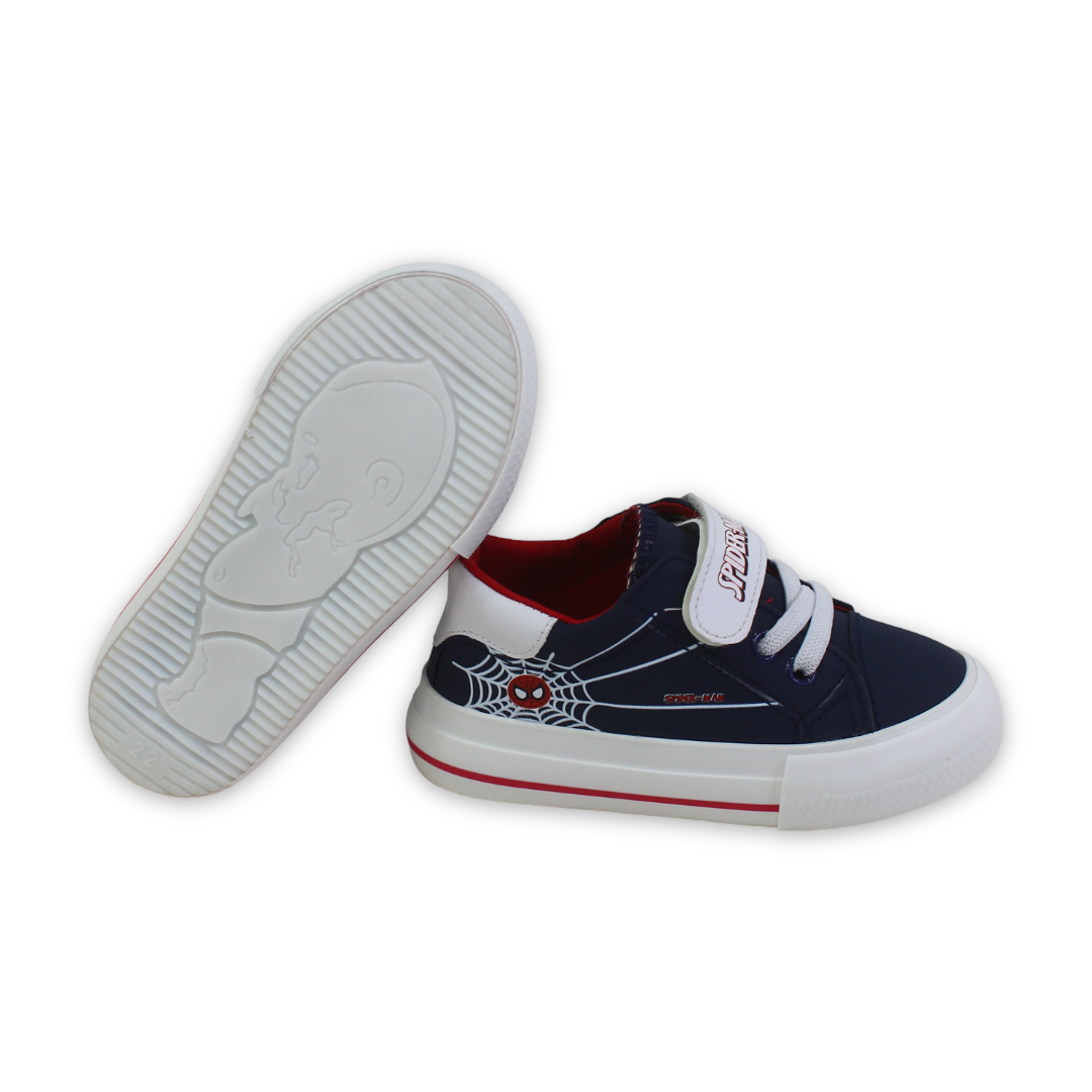 Baby Boys Leather Sneakers – Navy