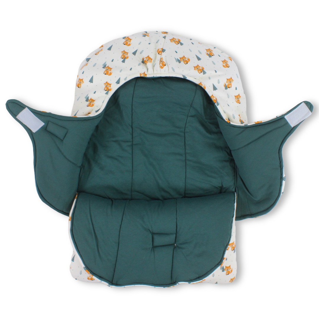 Cotton Baby Port – Off-White with Fox Print