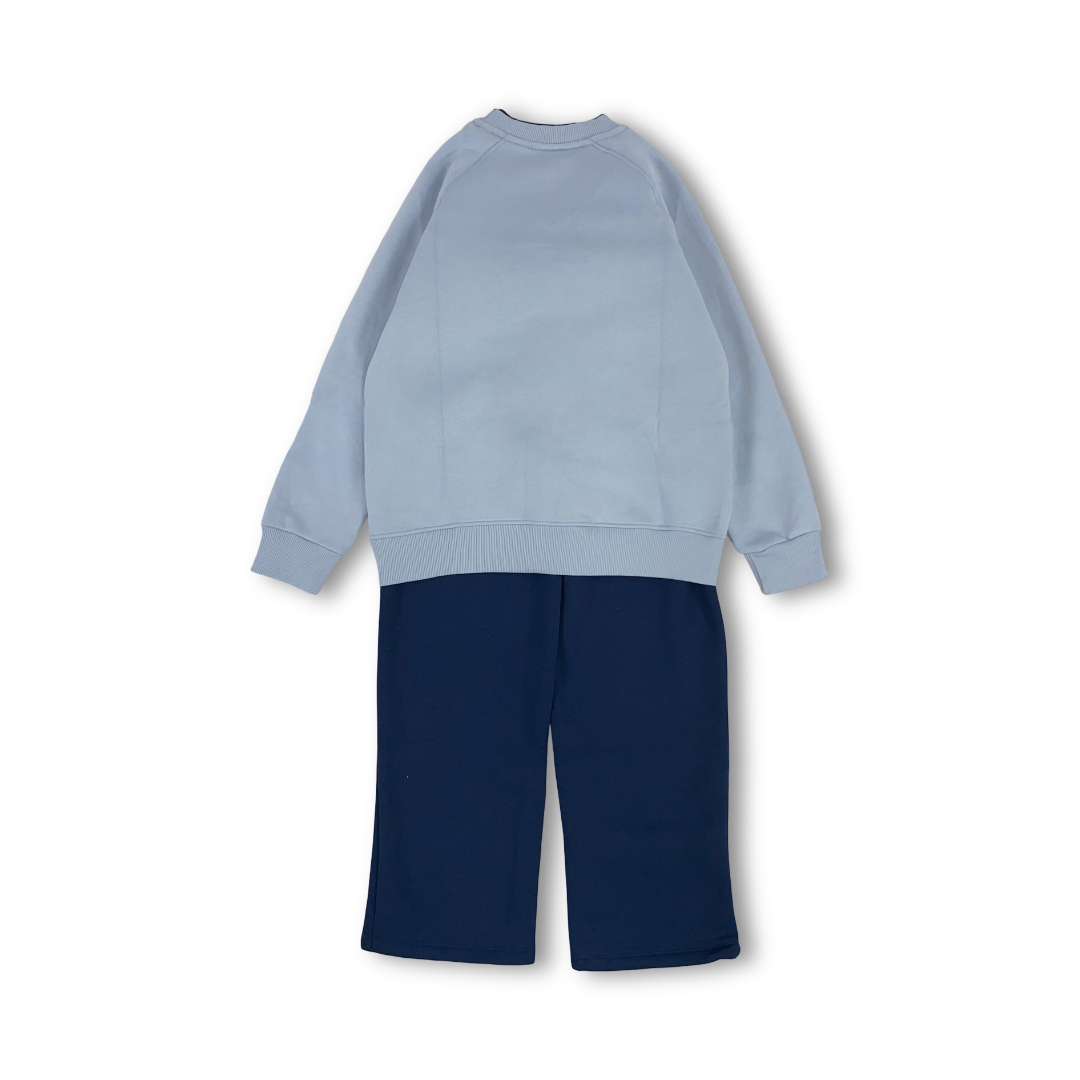 Boys Cotton Pajama – Baby Blue "Take A Hike" Print