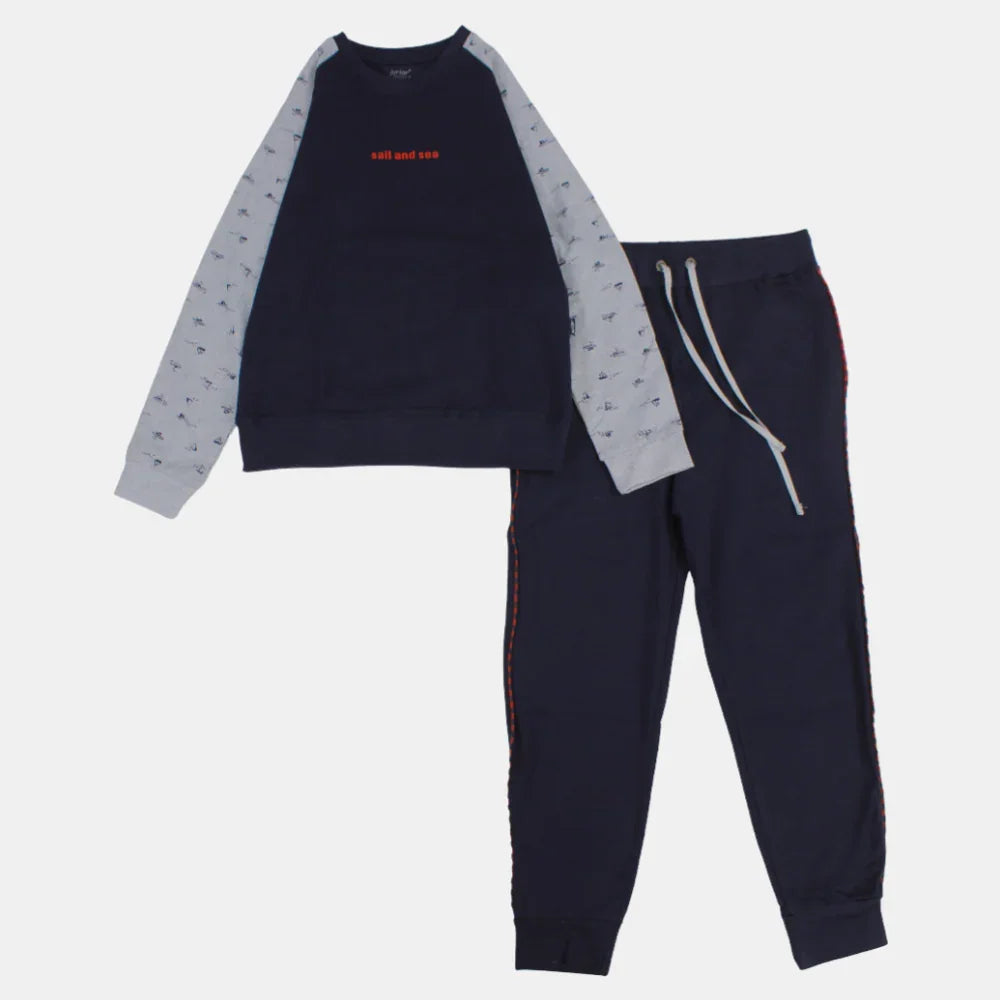 Boys Pajama – Navy "Sail and Sea" - Clothing - Junior