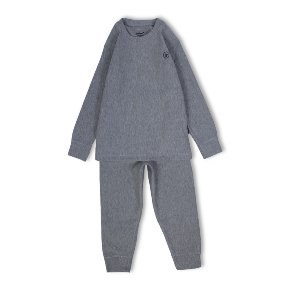 Unisex Cotton Thermal Set – Grey - Clothing - Junior