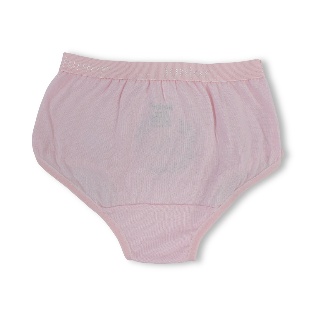 Girls Cotton Pantie – Pink with "Love" Print