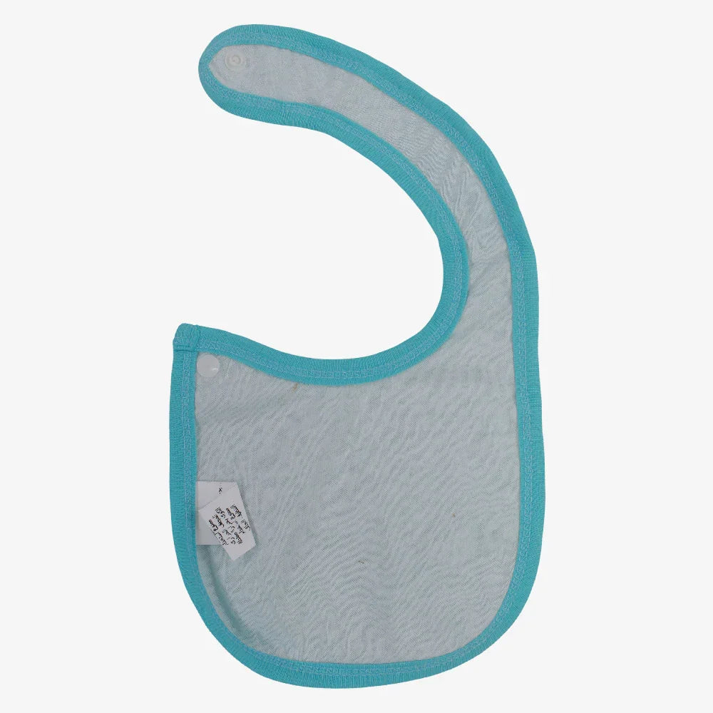 Baby Bib – Aqua with "Good Times" Design