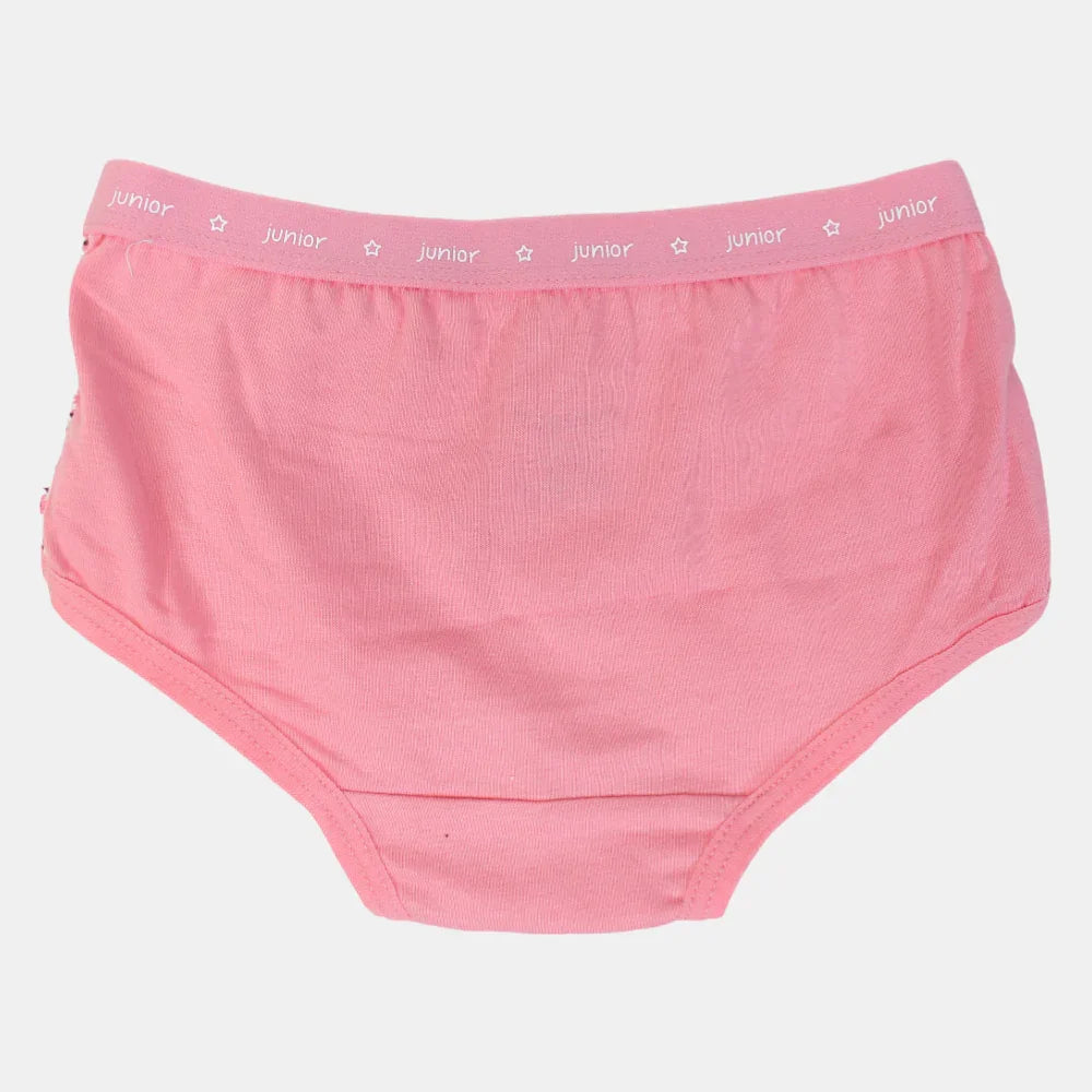 Girls Cotton Panties – Pink Floral Design