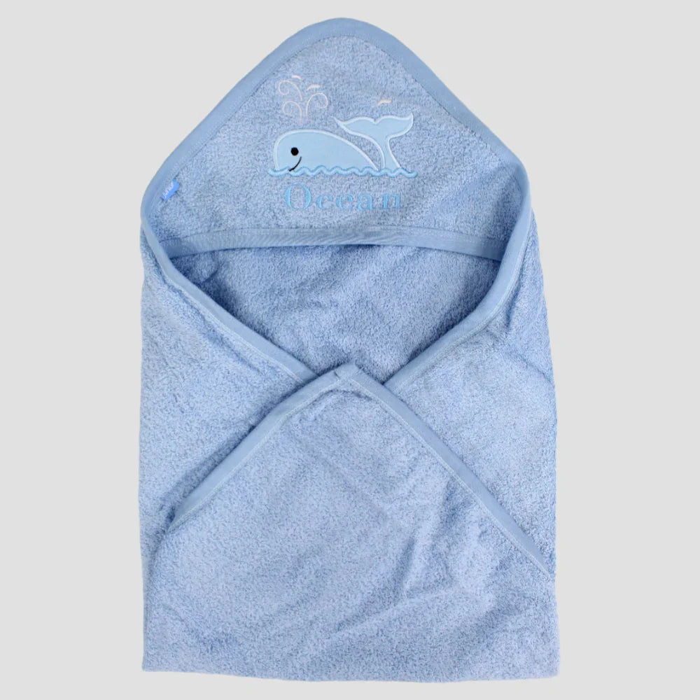 Ocean Blue Baby Hooded Towel
