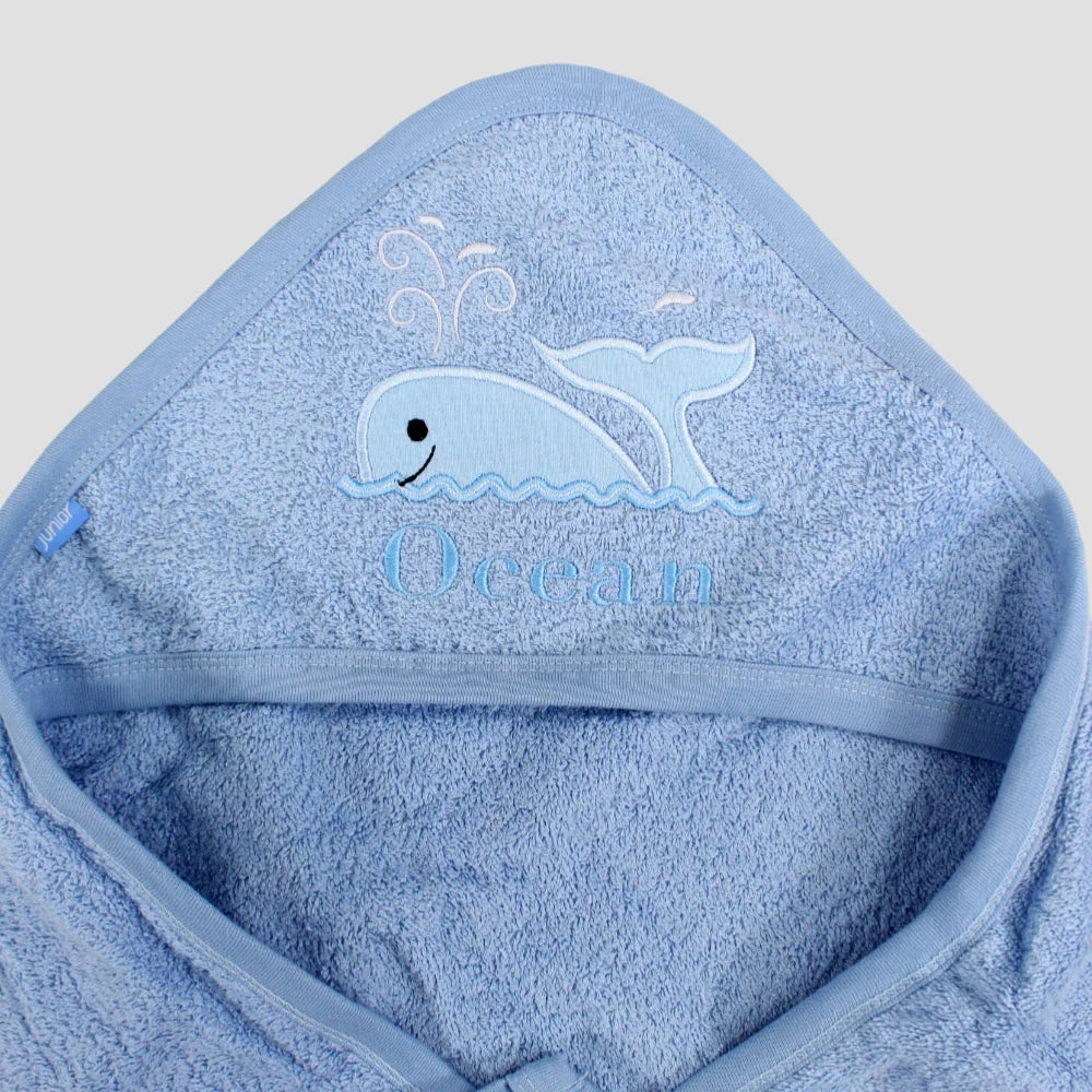 Ocean Blue Baby Hooded Towel
