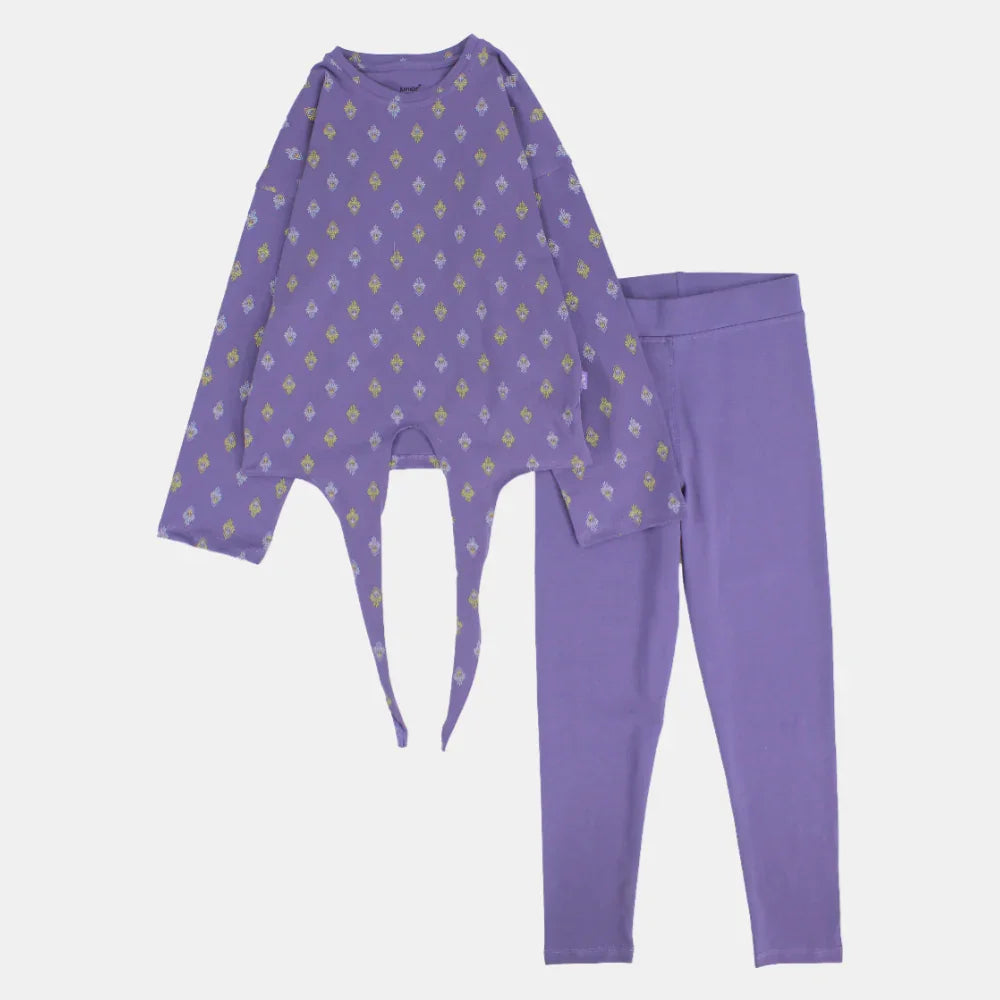 Purple Long-Sleeved Pajama - Clothing - Junior
