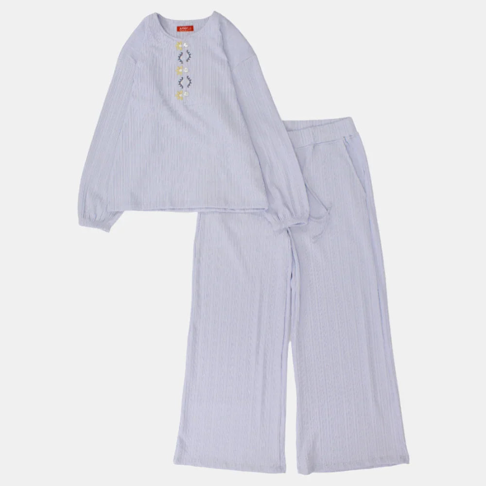 Light-Blue Long-Sleeved Pajama - Clothing - Junior