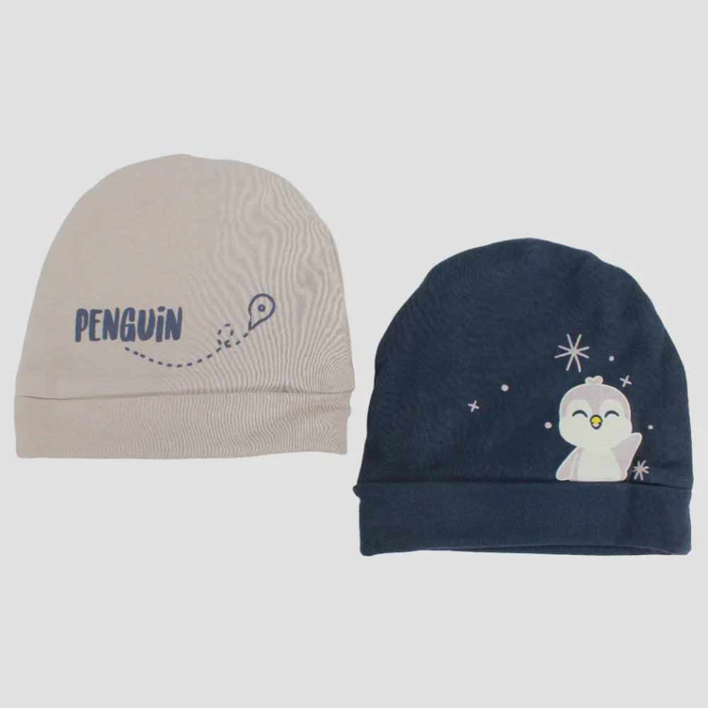 Pack of 2 - Penguin Baby Beanie