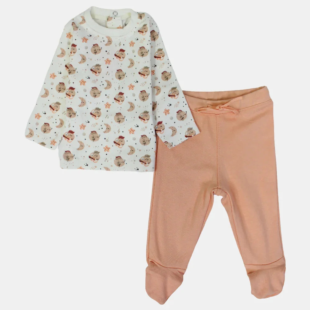 Musical Orange Long-Sleeved Pajama - Clothing - Junior