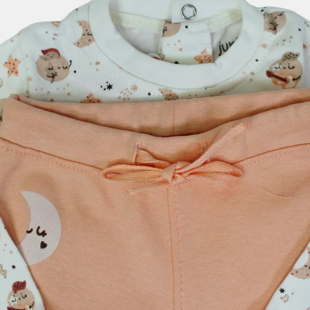 Musical Orange Long-Sleeved Pajama