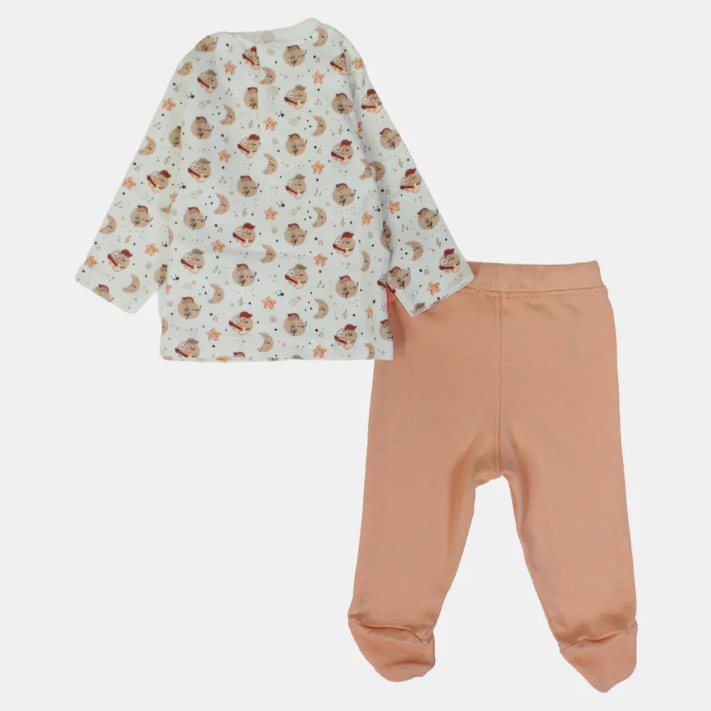 Musical Orange Long-Sleeved Pajama