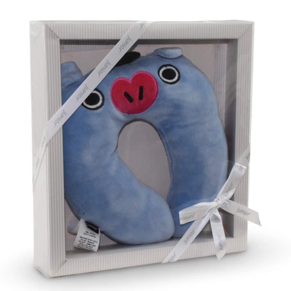 Unisex Baby Velvet Head Support Pillow – Baby Blue