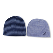 Pack of 2 –  Baby Boys Velvet Beanie (Indigo)