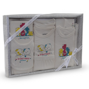 Unisex Baby Cotton Gift Box – Off-White with “My Best Friend” Design (10 Pcs)