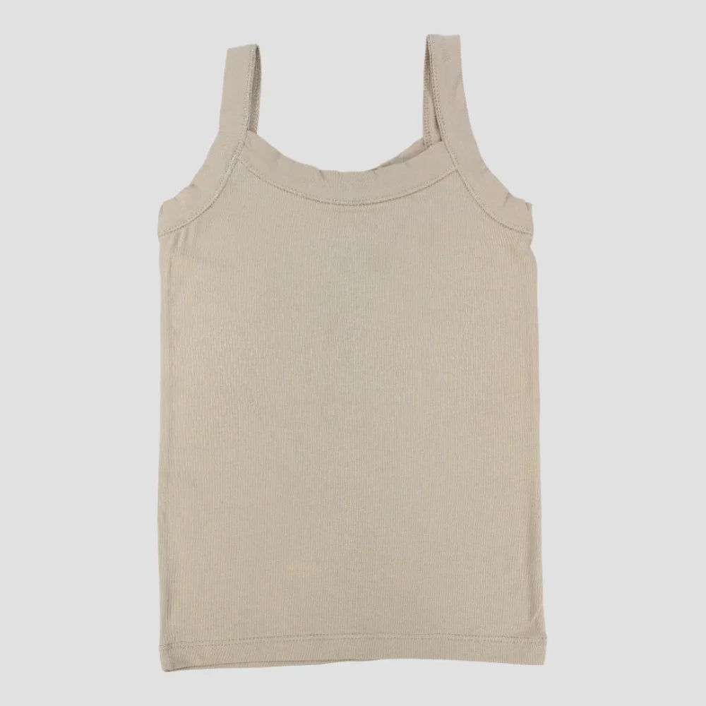 Girls Cotton Sleeveless Undershirt – Wide Straps - Clothing - Junior